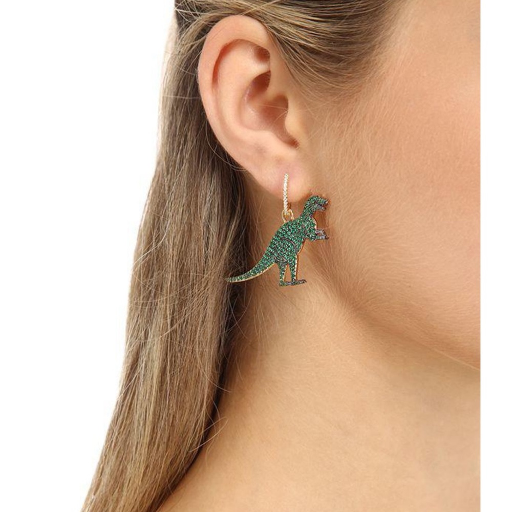 APM Monaco Asymmetric Green Rexy Earring